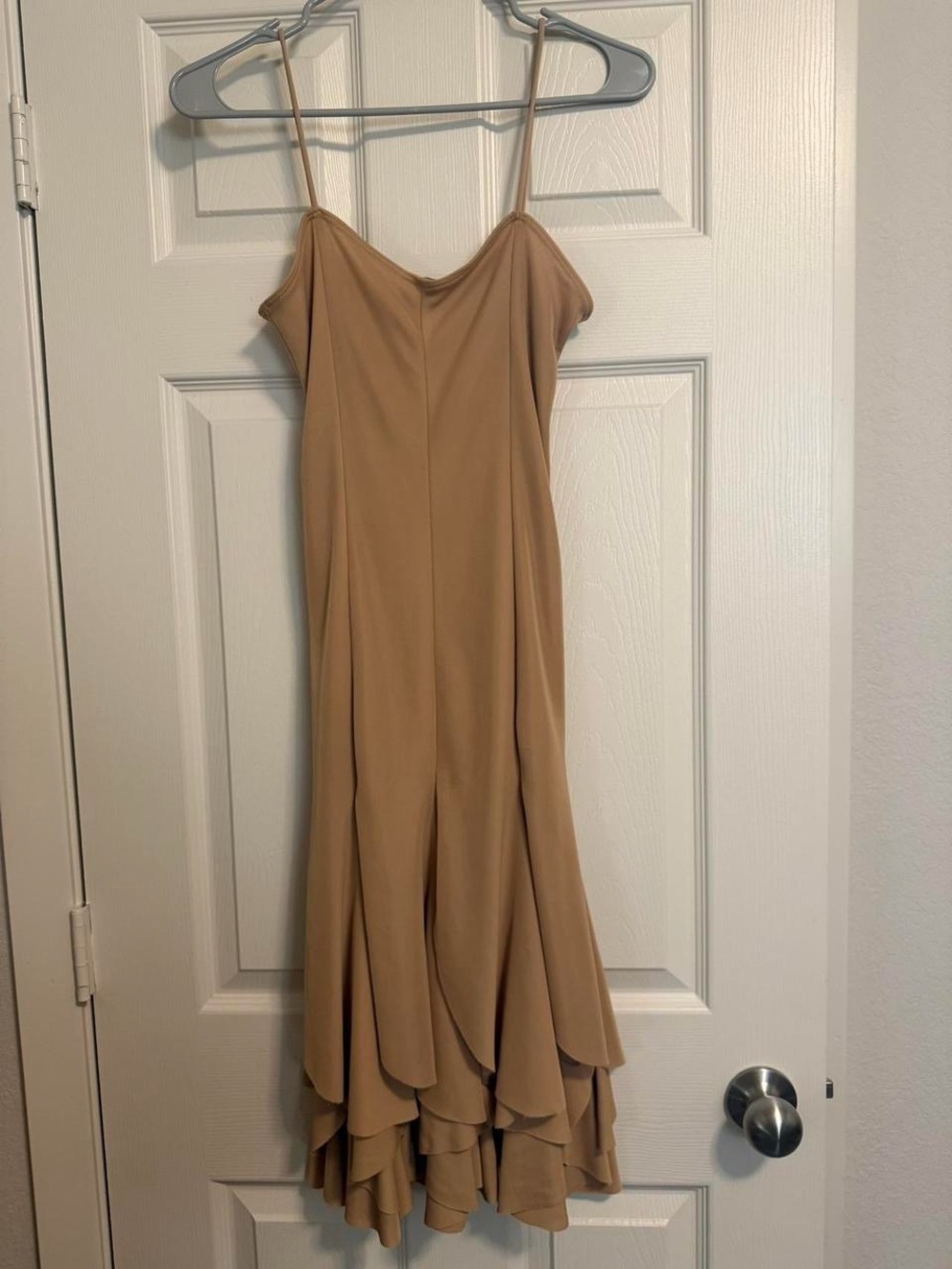 Sabora Tan Vintage Y2K Fairy Hem Dress